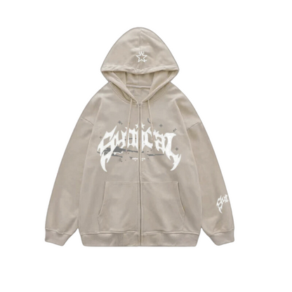 'Synical' Streetwear Hip Hop Zip-Up Hoodie