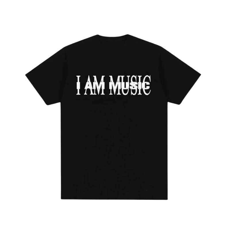 Streetwear 'I AM MUSIC' Graphic T-shirt