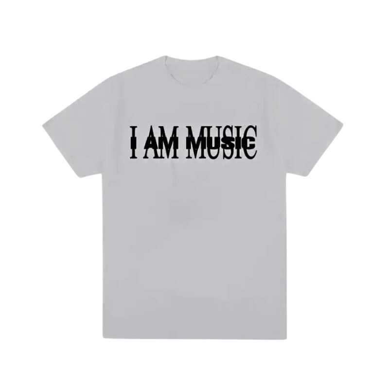 Streetwear 'I AM MUSIC' Graphic T-shirt