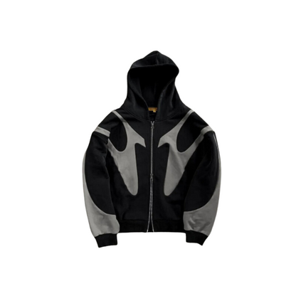 Urban Fusion Patchwork Hoodie for Men