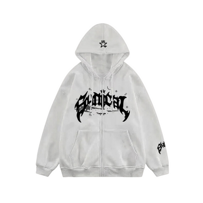 'Synical' Streetwear Hip Hop Zip-Up Hoodie