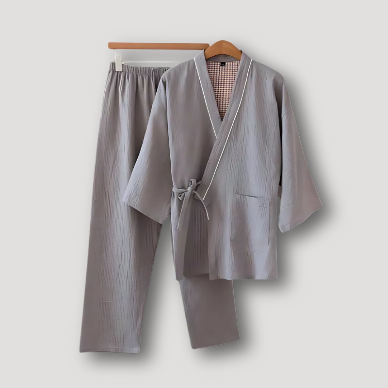 Japanese Jinbei Wrap Style kimono Outfit Set