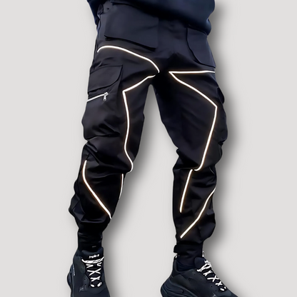 Reflective Tactical Cargo Pockets Jogger Pants