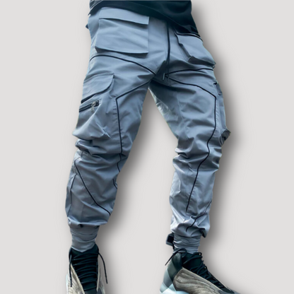 Reflective Tactical Cargo Pockets Jogger Pants