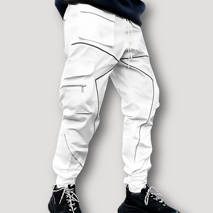 Reflective Tactical Cargo Pockets Jogger Pants