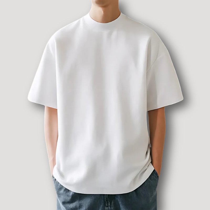 Dropped Shoulder Oversized Crew Neck T-shirt