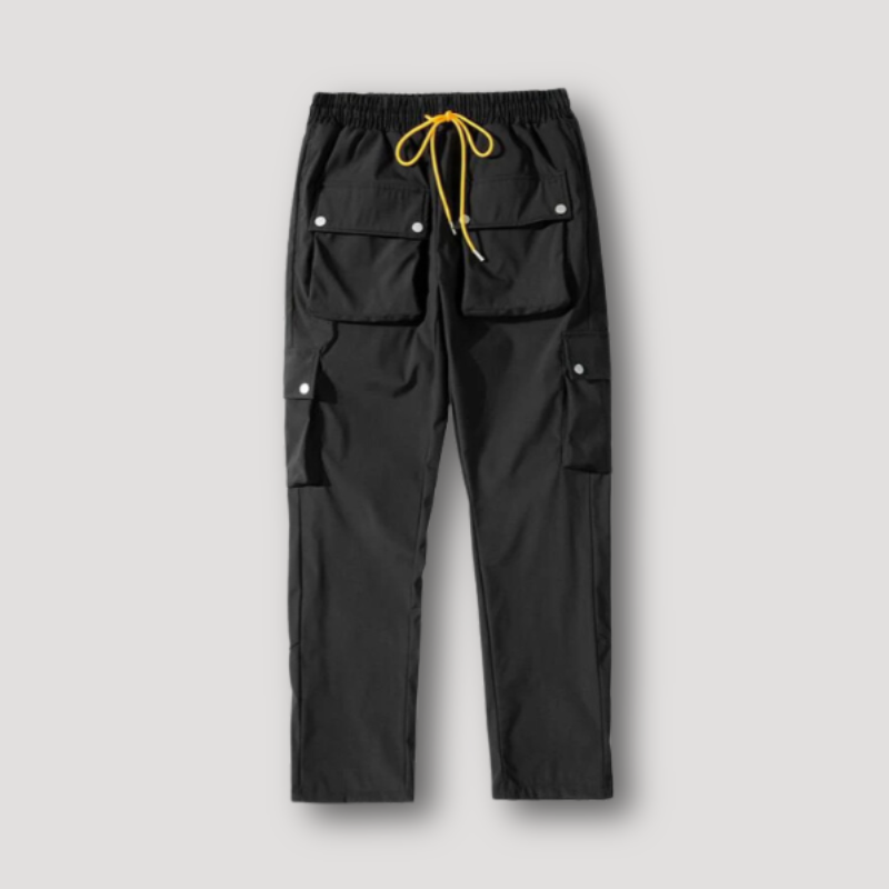 Sporty Straight Leg Lightweight Loose Fit Cargo Pants