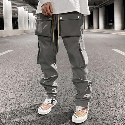 Sporty Straight Leg Lightweight Loose Fit Cargo Pants