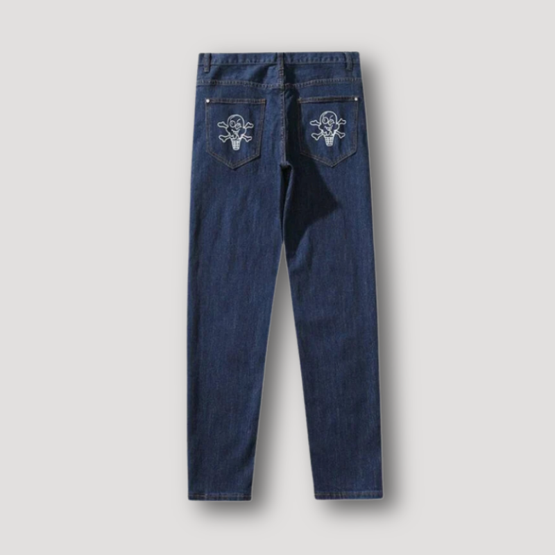 Classic Cartoon Leaping Dark Indigo Denim Jeans