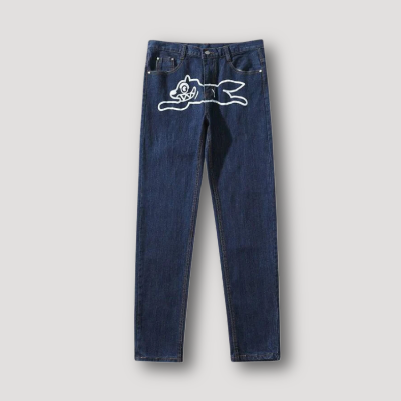 Classic Cartoon Leaping Dark Indigo Denim Jeans