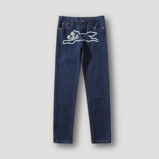 Classic Cartoon Leaping Dark Indigo Denim Jeans