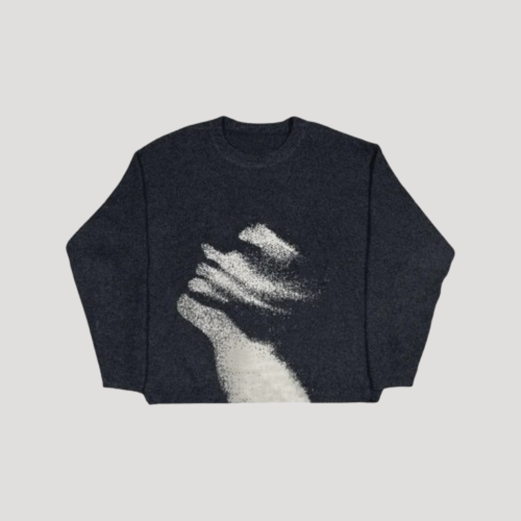 Streetwear Y2K Retro Hip-Hop Knit Men’s Sweater