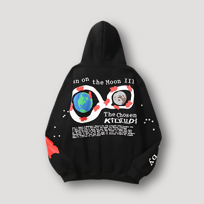 The Chosen Album Earth Moon Graphic Artwork Hoodie