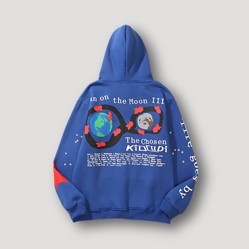 The Chosen Album Earth Moon Graphic Artwork Hoodie