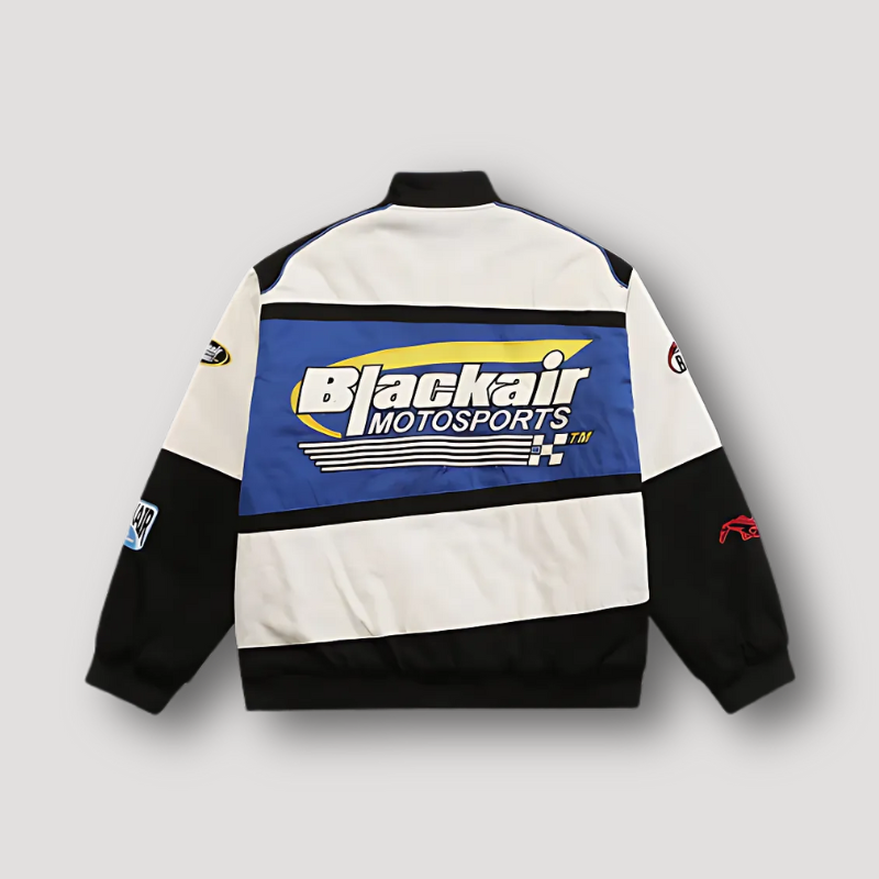 Zip Up Vintage Graphic Racing Sporty Jacket